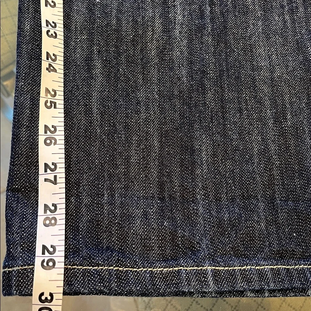 Kanji Premium Vintage Men’s Embroidered Dark Wash Jeans Men’s Y2K Size 36x32